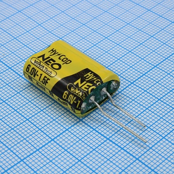 WEC6R0155QG I - Ионистор 1.5F 6V 8.5x17x5.5мм радиальные выводы 4.7mm