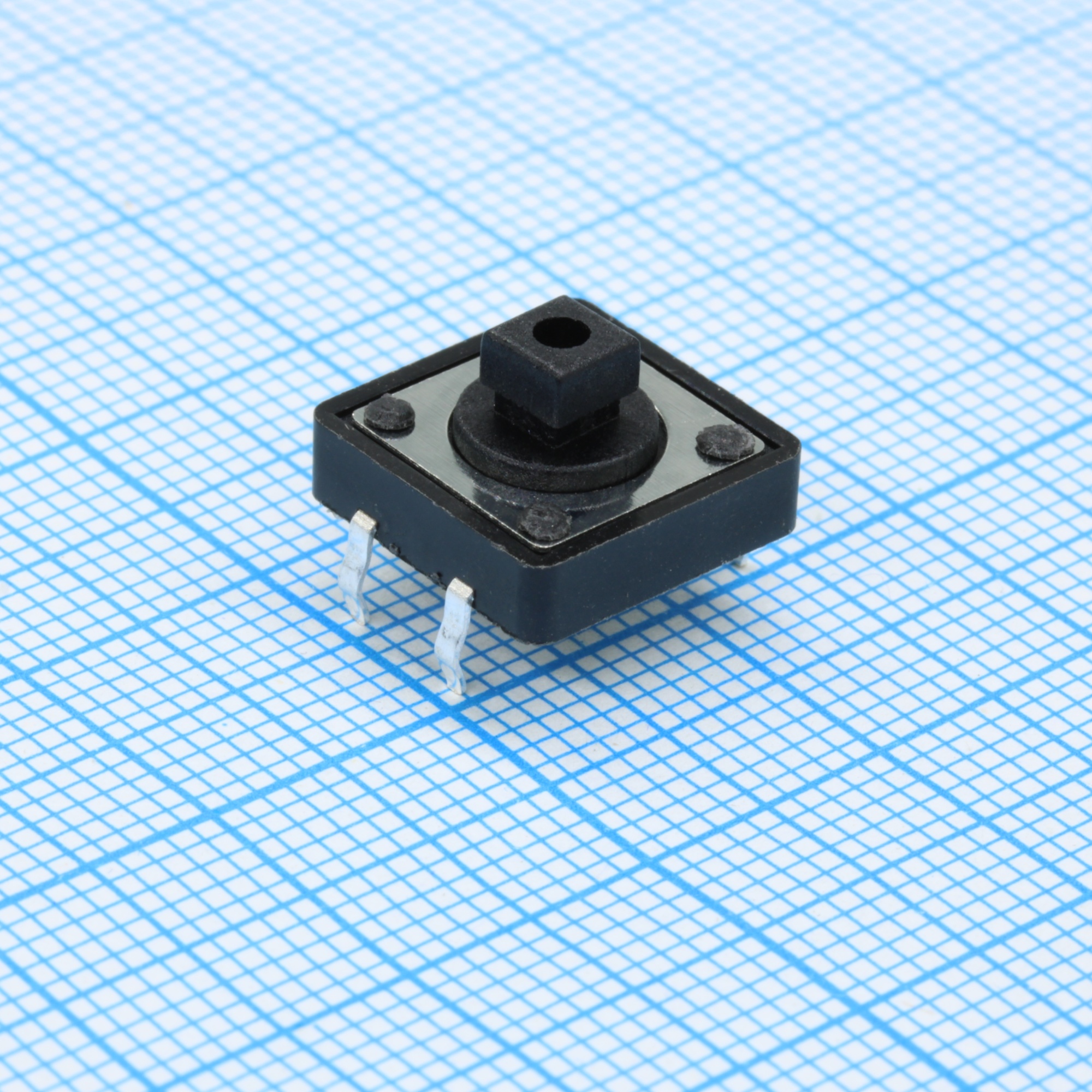 DS1041-24KKAS16010-X - Кнопка тактильная 12х12мм OFF-(ON), 50 мА 12 В (THT)