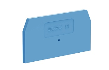 Торцевая крышка 225184 - Торцевая крышка для клемм TA2.5, с разъемом, цвет: синий