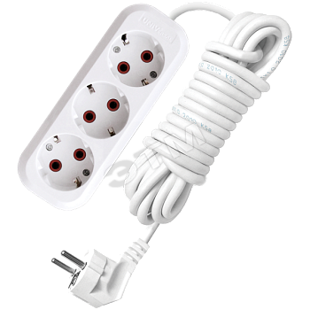 Удлинитель бытовой 3х5м с заземлением 10А У10-554 554-05