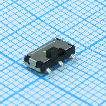 AYZ0202AGRLC - Переключатель движковый вертикальный две группы (ON-ON) 0.1А 12В 1.2ВА 10000 циклов SMD лента на катушке