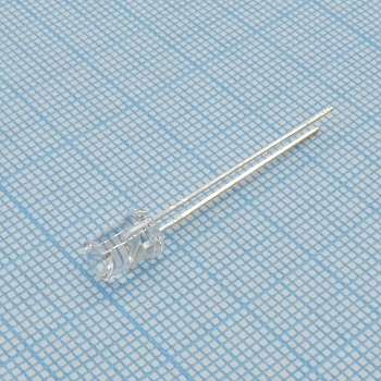 FYL-5033NUYC1M - Светодиод 5мм/желтый/591нм/800мкд/прозрачный/110°/цилиндр с конусообразным углублением