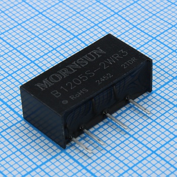 B1205S-2WR3 - Преобразователь DC/DC мощность, Вт: 2 вход 12В выход 5В изоляция: 1500В