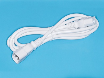 SCZ-10 W - Кабель сетевой 220В ИБП-системный блок, 0204-1.8M-92, белый, 1,8м
