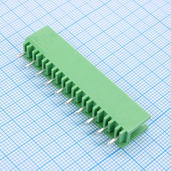 2EGTV-5.08-10P-14-00 - Разъемный клеммный блок на плату, 10 контактов. Серия 2EGTV-5.08