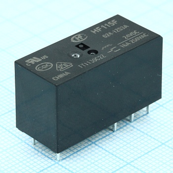 HF115F/024-1ZS3A - Реле силовое, 16 А, 24 В, одна контактная группа на переключение