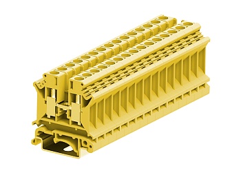 Проходная клемма 306907 - Проходная клемма, UK4, тип фиксации провода: винтовой, номинальное сечение: 6 мм кв., 41A, 800V, ширина: 8,1 мм, цвет: желтый, тип монтажа: DIN 35