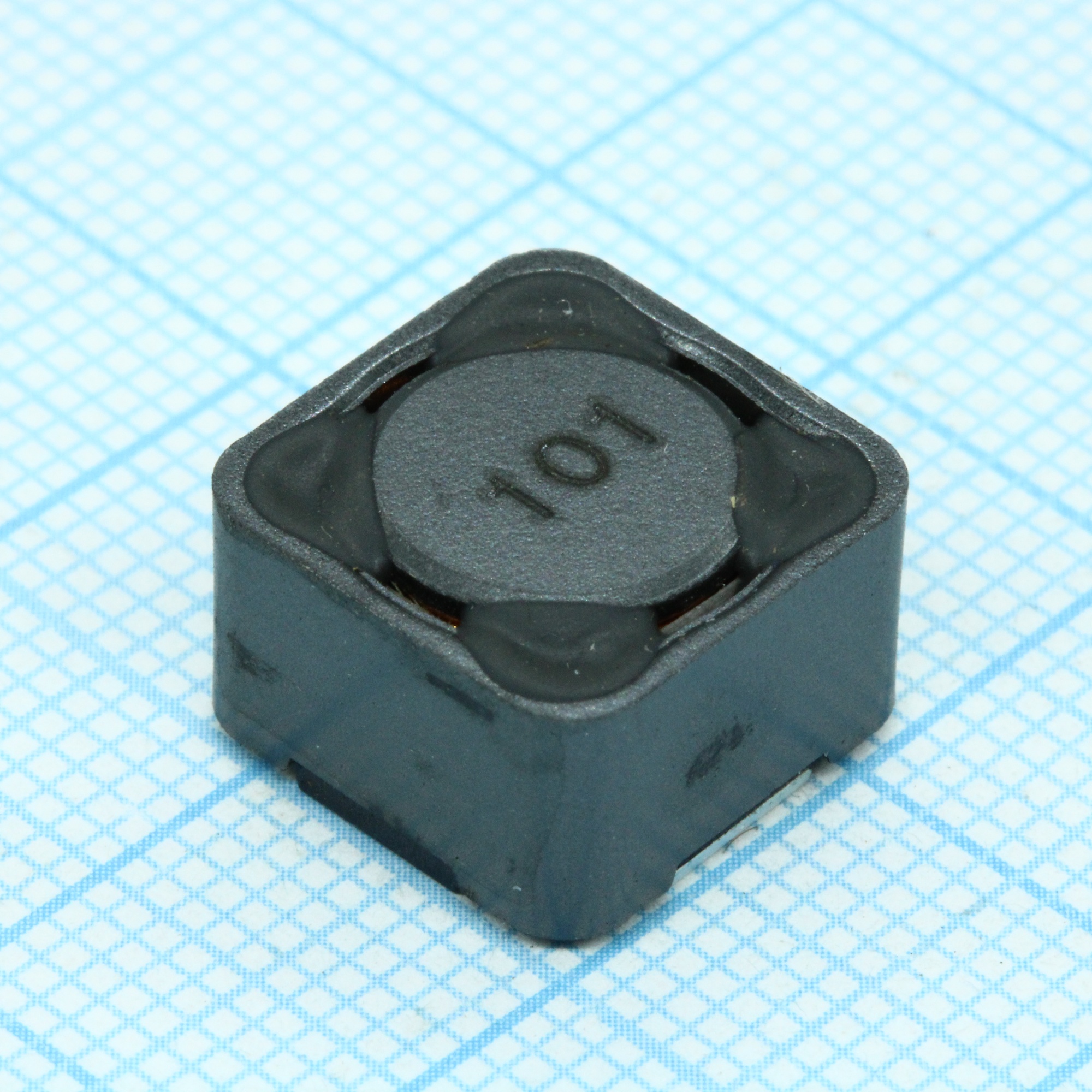 SRR1280-101M - Катушка индуктивности силовая проволочная экранированная 100мкГн ±20% 1кГц 18Q-Фактор феррит 2.1A 150мОм по постоянному току лента на катушке