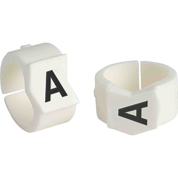 brd133610 - SCN-45-A клипсы белые, 50шт/упак, для провода 11,2-15,0мм диаметра, легенда A