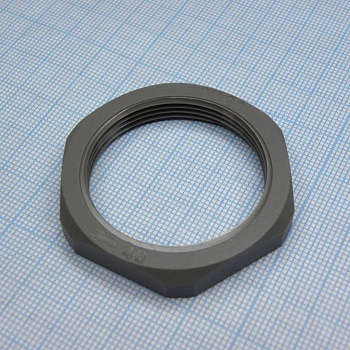 DLM-PG29P-1 (grey) - Гайка для крепления кабель ввода на панель