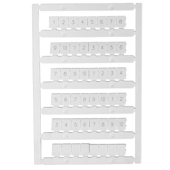 Маркировка для лазерной печати "1-10" OptiClip MC8/H/1-10 (10шт) 332720