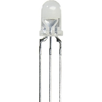 L-59GYC - Светодиод 5мм/зеленый/568нм/70-150мкд - желтый/588нм/20-60мкд/прозрачный/24°