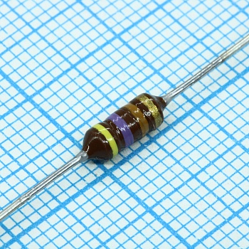 B78108S1474J - Катушка индуктивности на цилиндрическом сердечнике высокочастотная 470мкГн ±5% 100кГц 70Q-фактор Феррит 170мА 7.9Ом по постоянному току аксиальная автомобильного применения лента на катушке