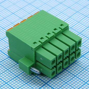 15EDGKNHM-3.5-10P-14-00A(H) - Разъемный клеммный блок, 10 контактов. Серия 15EDGKNHM-3.5