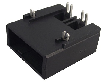 1-353079-2 - Соединитель питания 2 контакт(-ов) луженый угловой монтаж в отверстие 4 терминала(-ов) 1 порт(-ов) туба