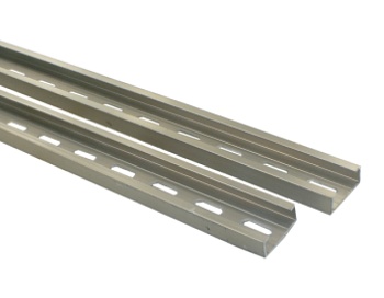 Монтажная рейка C25-10L - Монтажная C рейка, 32x15 мм, перфорированная, алюминий