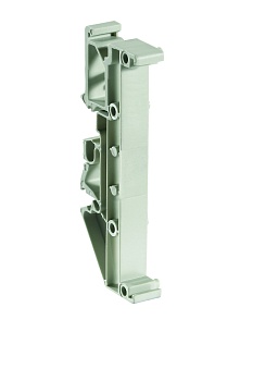 Корпус WEB 1002: 01.001.6353.0 - Средняя секция с универсальным креплением, часть корпуса для РЭА, ширина: 10 мм , пластик, цвет: серый, серия wiebox WEB 1002