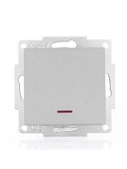 Выключатель 1-кл. СП Vesna с индикацией механизм платина 742-3588-111