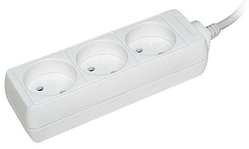 Удлинитель 3х1.5м без заземл. 10А IP20 У3 2P 250В 2х0.75 WYP10-06-03-01-N