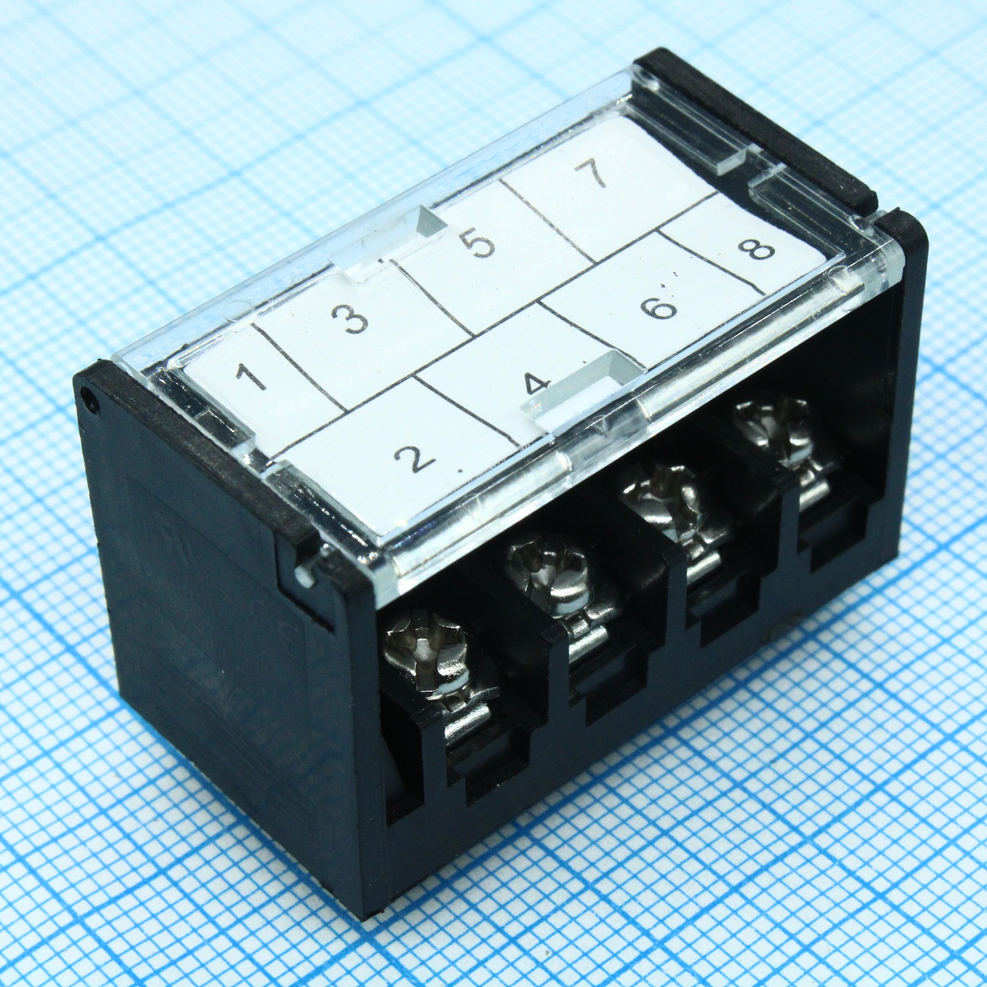 DG24-1-B-08P-13-00A(H) - Барьерный клеммный блок 8 контактов. Серия DG24-1