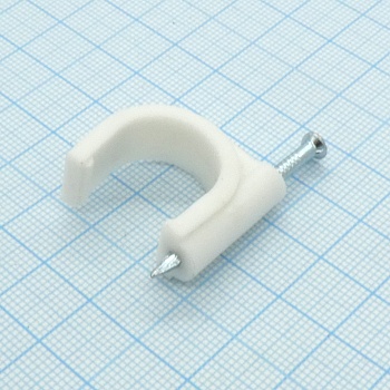 Скоба 20 мм(100 шт) - для связки проводов к стене