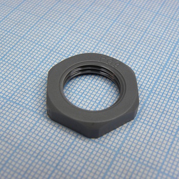 DLM-PG9P-1 (grey) - Гайка для крепления кабель ввода на панель