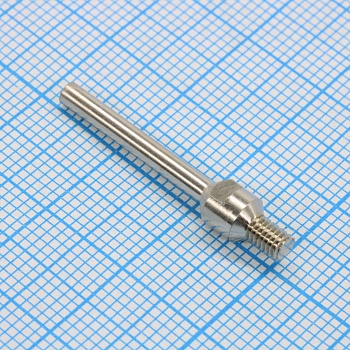 МК-025 - Жало паяльное медное никелированное для паяльников ЭПСН-ТриК-микро 18Вт, ЭПСН-Микро 18Вт, цилиндр затачиваемый, 2.5мм
