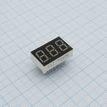 FYT-3631AD-11 - 3-х разрядный индикатор 9,2мм/красный/650нм/26-38мкд/ОК