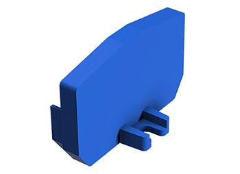 Крышка бок. APF 2,5/M../F/R BLAU - Крышка боковая, для клемм WKF 2,5/M../F/R..., цвет: синий