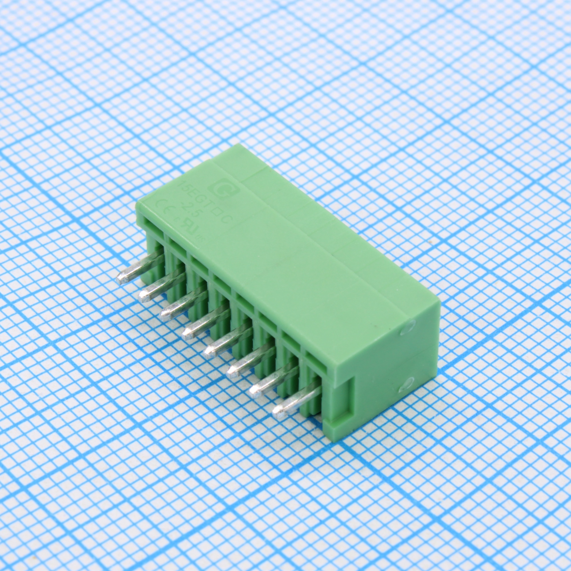 15EGTVC-2.5-08P-14-00 - Разъемный клеммный блок на плату, 8 контактов. Серия 15EGTVC-2.5