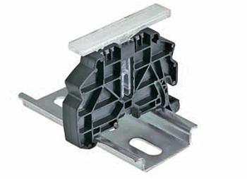 Концевой стопор WEF 1 BSS/35 - Концевой стопор на рейку DIN35, тип зажима: защелка, ширина: 8 мм, цвет: черный