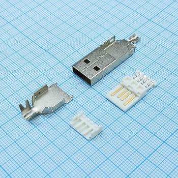 DS1107-WN0 - Вилка на кабель USB тип А