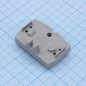 GW2.5-2-E-CO-GY - Проходная клемма, тип фиксации провода: пружинный,номинальное сечение: 2,5 мм кв.,  24А, 800V, ширина: 6  мм,  цвет:  серый, тип монтажа:монтажный фланец