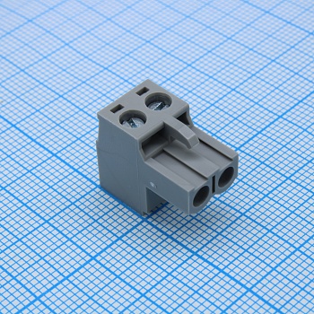 2EDGKF-5.0-02P-11-00A(H) - Соединительный разъем винтовой 2 контакта шаг 5.0мм