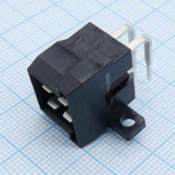 828801-1 - Автомобильный разъем питания на плату, 2-х рядный, 4 вывода, шаг=5мм