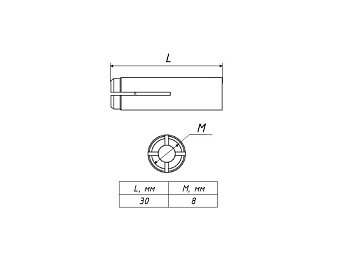 Анкер стальной забивной М8 EKF