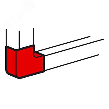 Плоский угол 130x50 мм METRA 638043