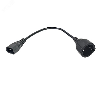 Адаптер PDU 3х1.5 10см с разъ-мами C14-Schuko PC-C14D-10CM