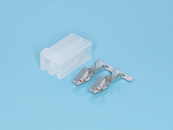 PHU-2 - Розетка кабельная шаг 3.96, 2 контакта, требуются контакты