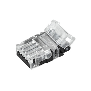 Коннектор HIP-MONO-10mm-2pin-STW-HD 042069 - Одиночный коннектор (без провода) для подключения питания к открытым IP20 светодиодным одноцветным лентам шириной 10 мм с высокой плотностью светодиодов. Материал - прозрачный пластик. Обеспечивает соединение б