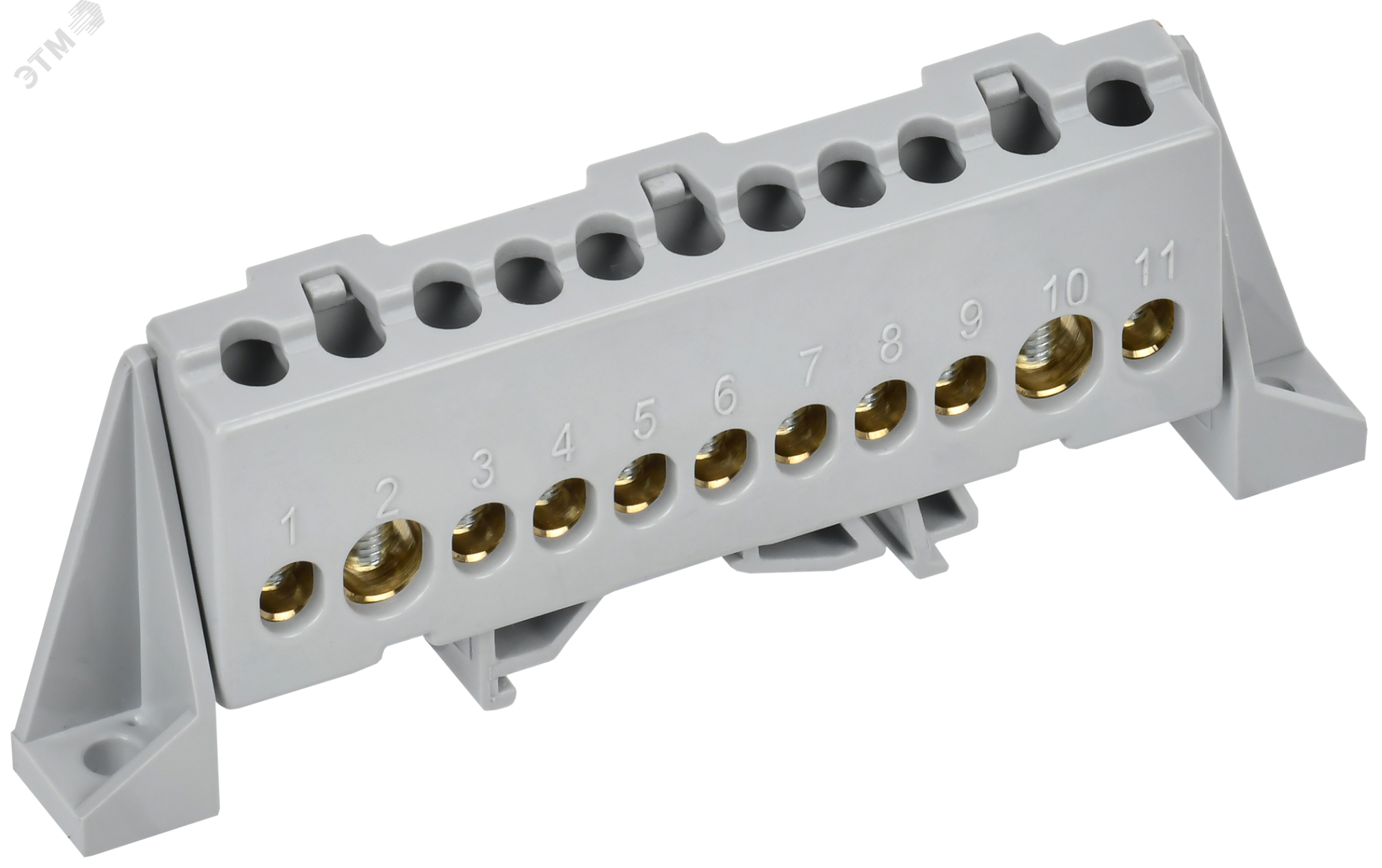 TEKFOR Шина L фаза в комбинированном DIN-изоляторе Стойка 8х12-11-Ср IEK TF-NN20-11-DP-K03