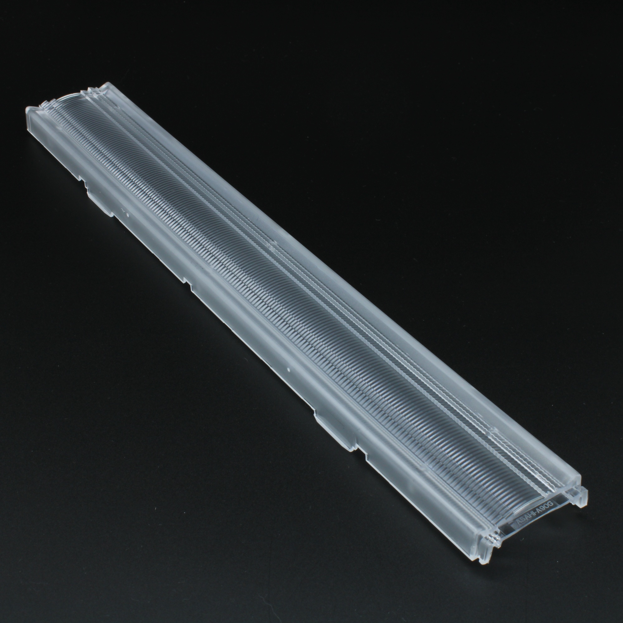 ASL280D40HXXLED90G (PC) - Линейная линза для светодиодов 2835/3030/5630, 90%, ~90°, 280mm H:40mm (ZHAGA standard), PC