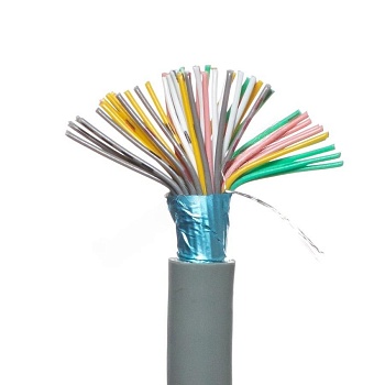 CCC-50G - Кабель коммуникационный 50 проводов, бухта 50м, экранированный, 28AWG, серый, цена за 1м.