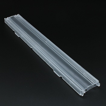 ASL280D40HXXLED90G (PC) - Линейная линза для светодиодов 2835/3030/5630, 90%, ~90°, 280mm H:40mm (ZHAGA standard), PC