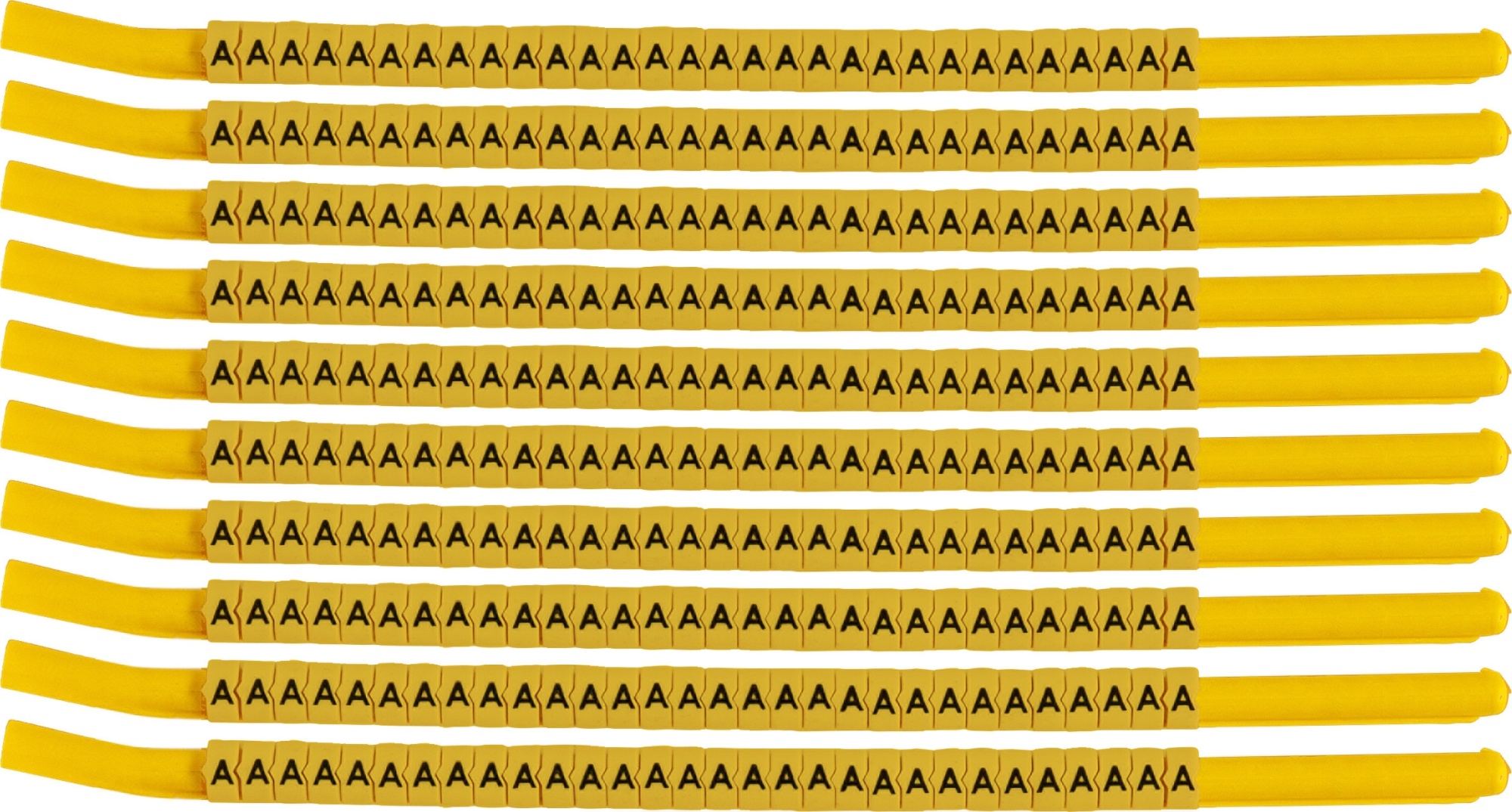 brd333310 - SCNG-18-A клипсы  жёлтые, 300шт/упак, для провода 4,6-5,9мм диаметра, легенда A