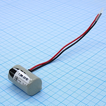 ER14250H-LD - Li, SOCl2 батарея типоразмера 1/2AA, 3.6 В, 1.2 Ач провод + разъём выводы -55...85 °C