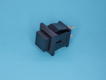 PSW-9AB - Кнопка 15х15 крепление защелка без фиксации, НР контакт, черная