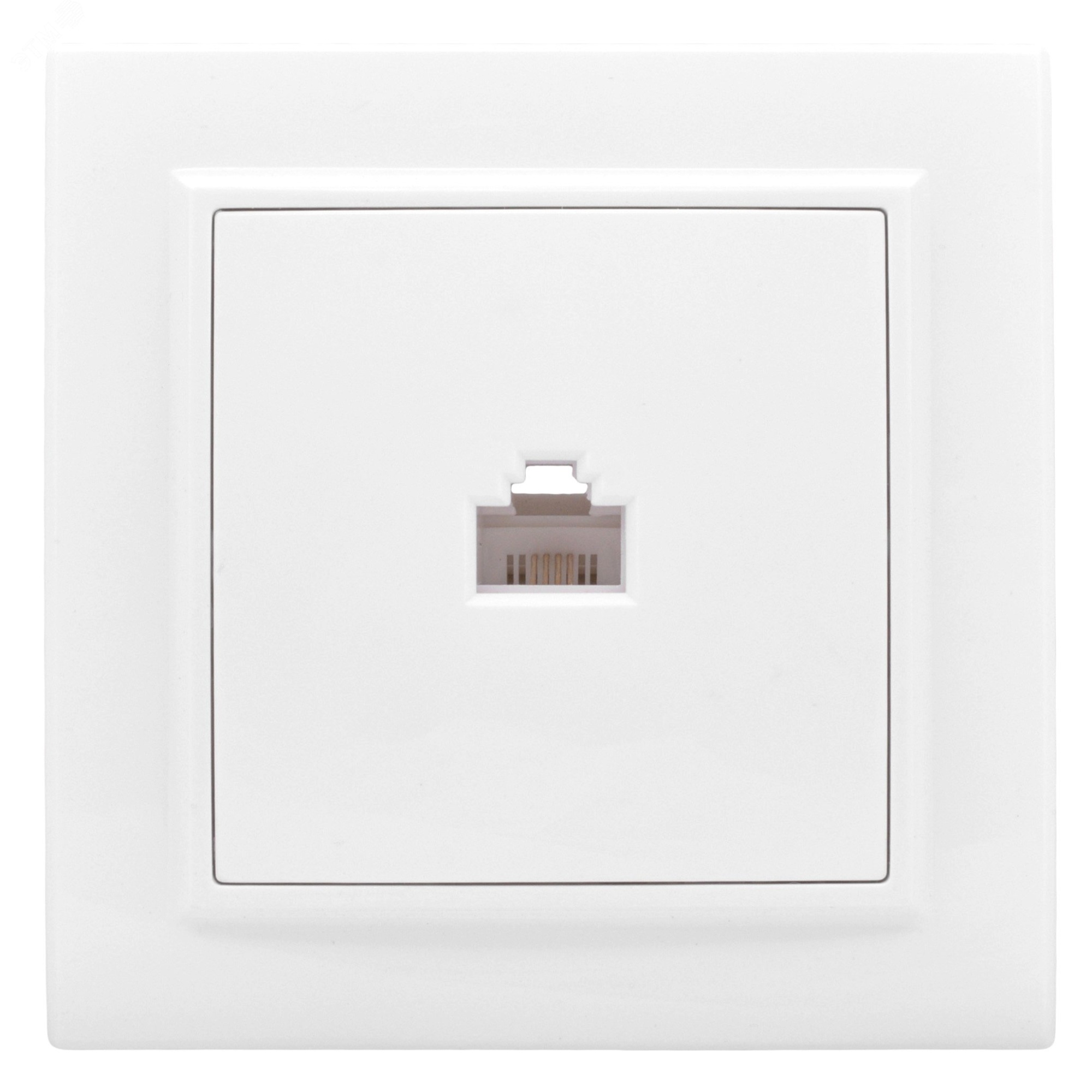 Розетка компьютерная 1-м СП Минск RJ45 бел. Basic ERK01-035-10