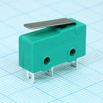MSW-12-17 - Микропереключатель с лапкой 17мм ON-(ON) (5A 125/250VAC) SPDT 3P