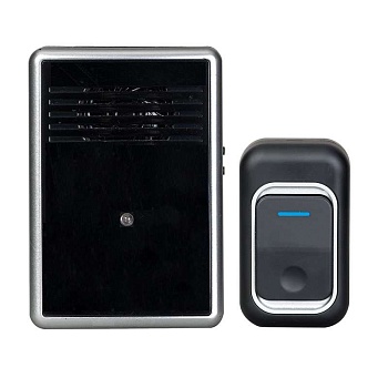 Звонок беспроводной полиф. Трио 32 мел. 150м 4-тон. полифония регул. громкости настол.-настен. брызгозащ. кнопка IP44 3ААх1.5В ТР-01Б